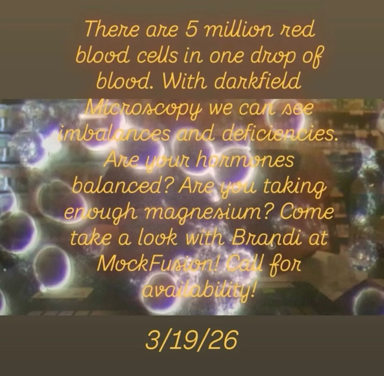 Live Blood Cell Analysis